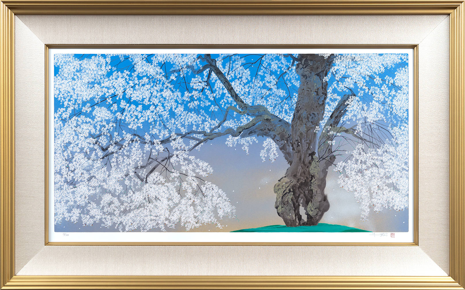 中島千波「常照皇寺の九重桜 2」が激安・卸価格で販売中｜絵画・版画の 