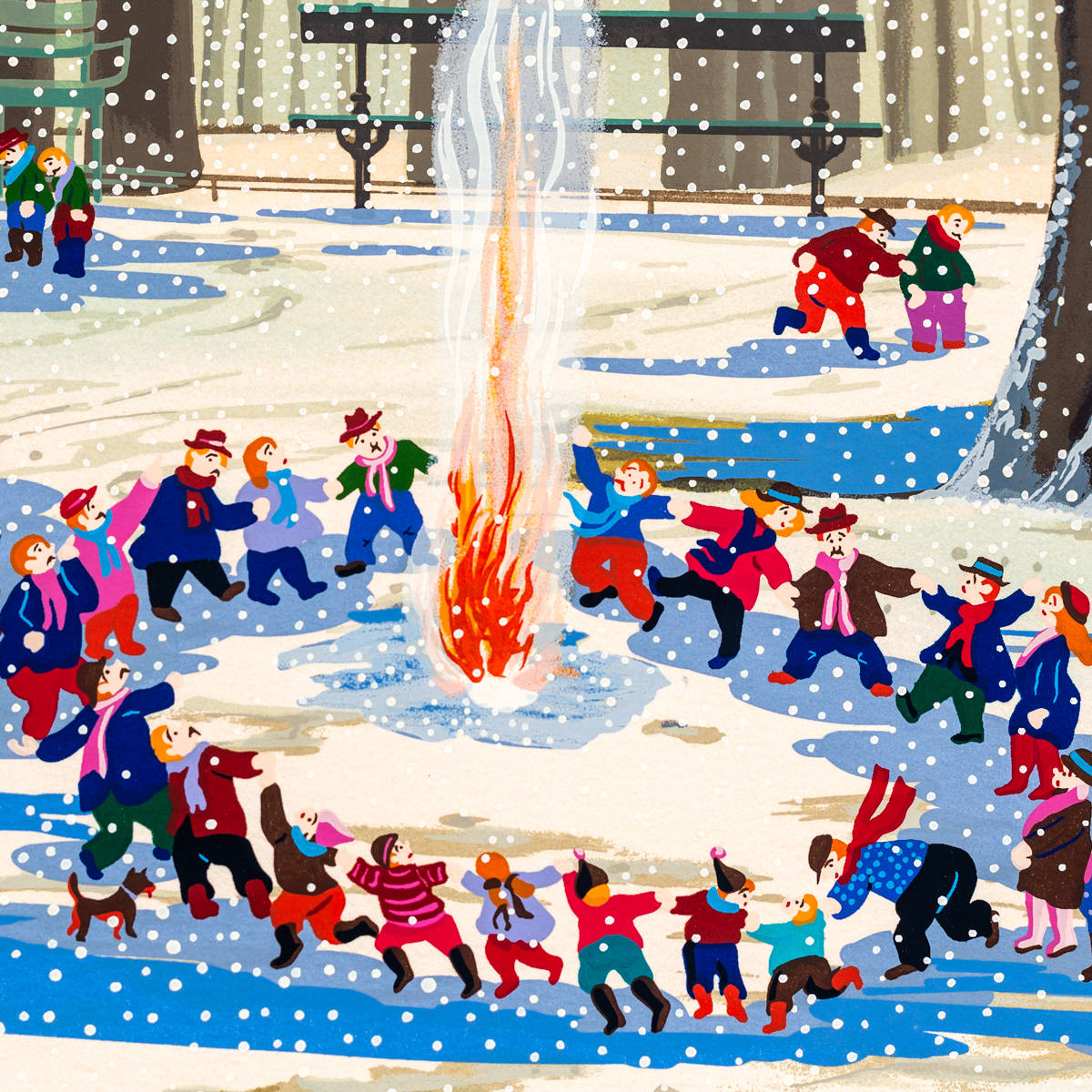 全国組立設置無料 ヒロ ヤマガタ 子供たちの雪祭り AP Artist Proof 版