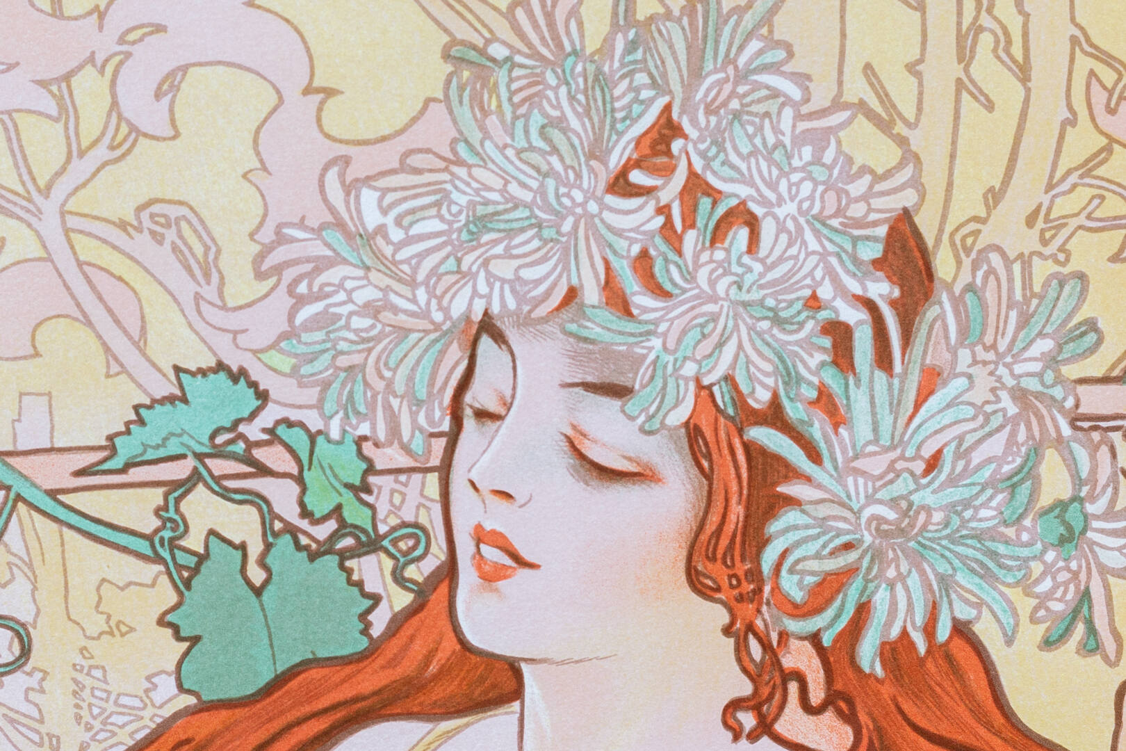 アルフォンス・ミュシャ「四季 秋 1896」が激安・卸価格で販売中｜絵画
