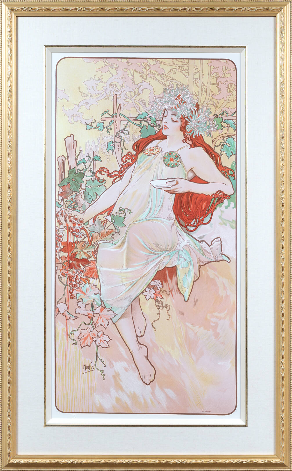 アルフォンス・ミュシャ「四季 秋 1896」が激安・卸価格で販売中｜絵画